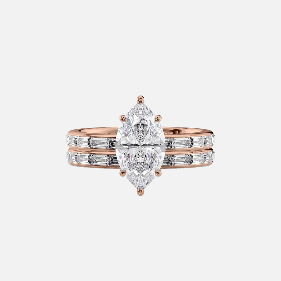  The Jennifer Marquise Moissanite Ring 18k Rose Gold 003