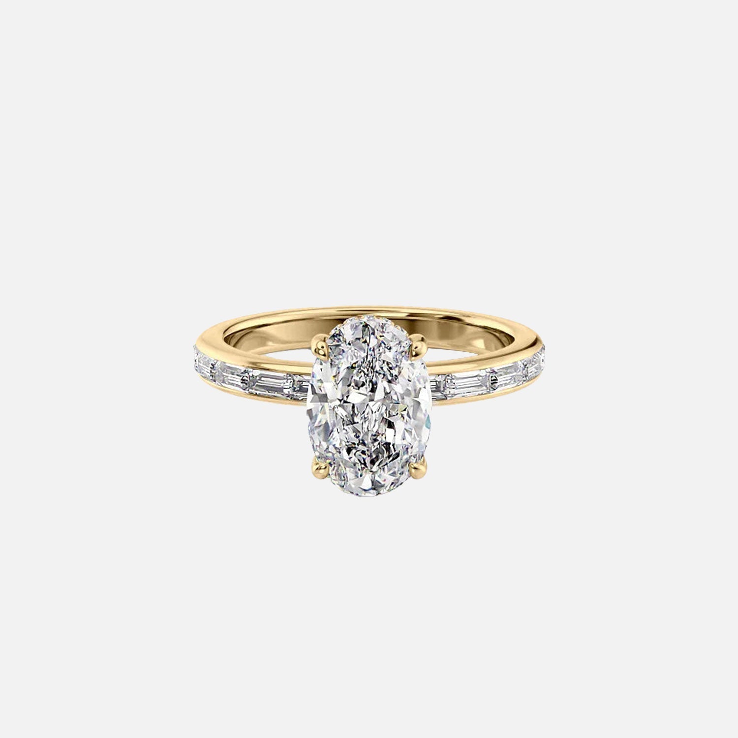 The Jennifer Oval Lab Diamond Ring 14k Yellow Gold 001