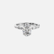  The Jennifer Oval Moissanite Ring 14k White Gold 001