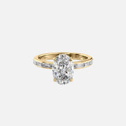  The Jennifer Oval Moissanite Ring 18k Yellow Gold 001