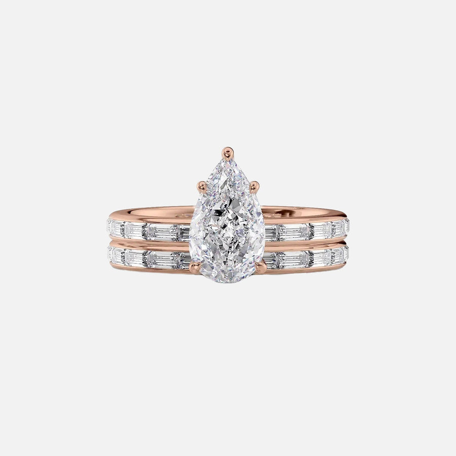  The Jennifer Pear Lab Diamond Ring 14k Rose Gold 003