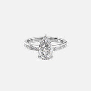  The Jennifer Pear Lab Diamond Ring 14k White Gold 001