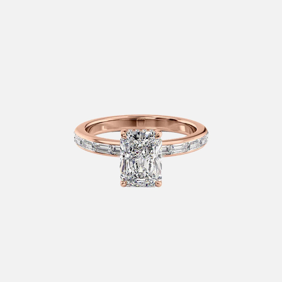  The Jennifer Radiant Moissanite Ring 14k Rose Gold 001