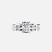  The Jennifer Radiant Moissanite Ring 14k White Gold 003