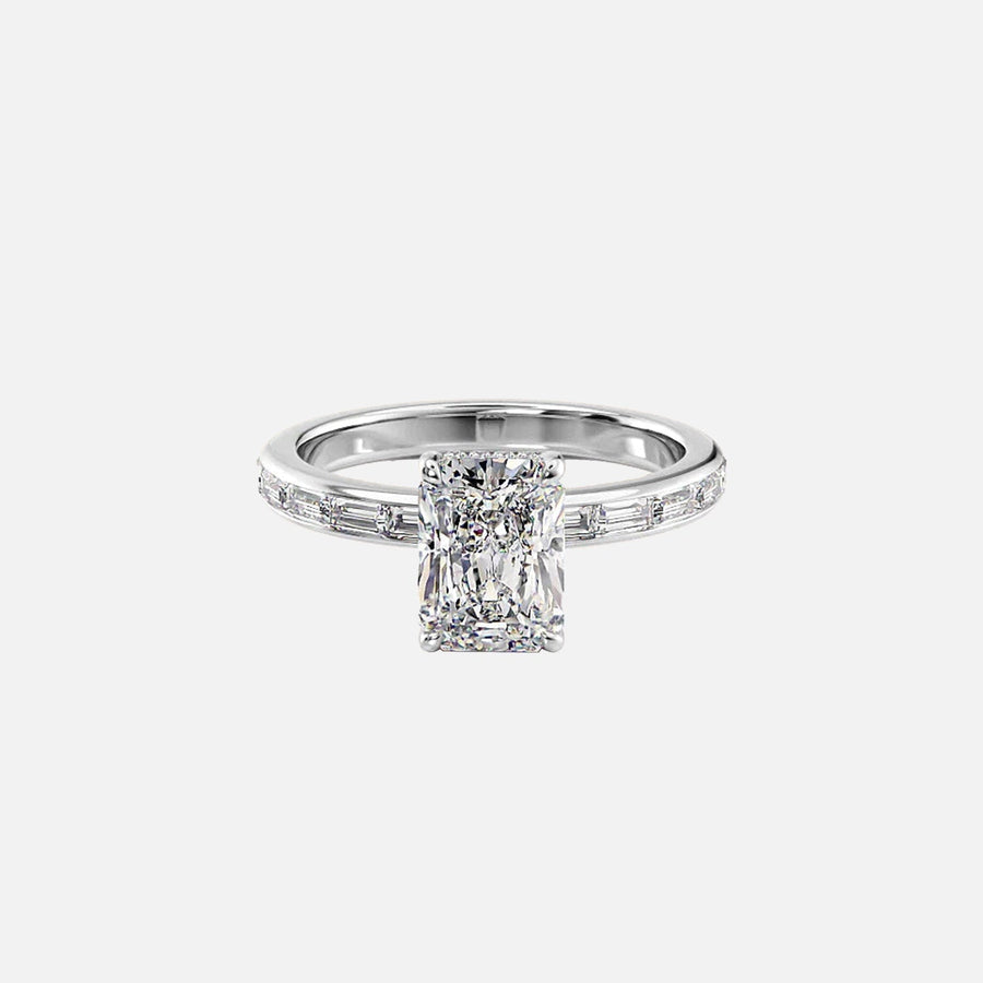  The Jennifer Radiant Moissanite Ring 18k White Gold 001
