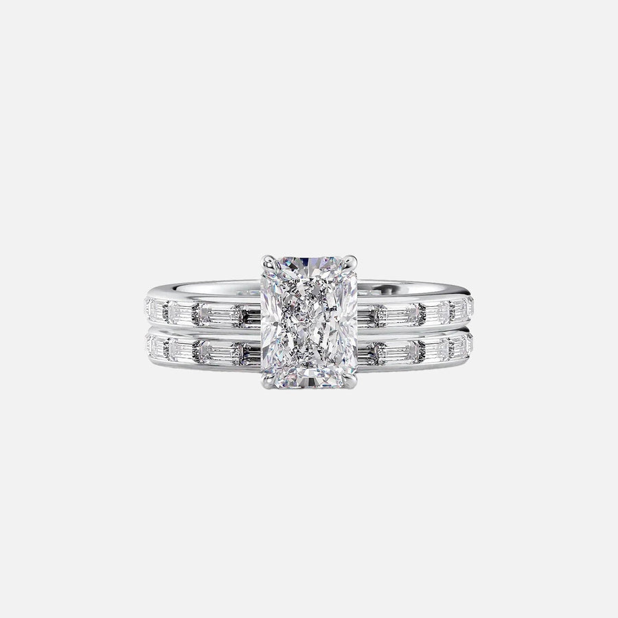  The Jennifer Radiant Moissanite Ring 18k White Gold 003