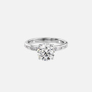  The Jennifer Round Lab Diamond Ring 14k White Gold 001