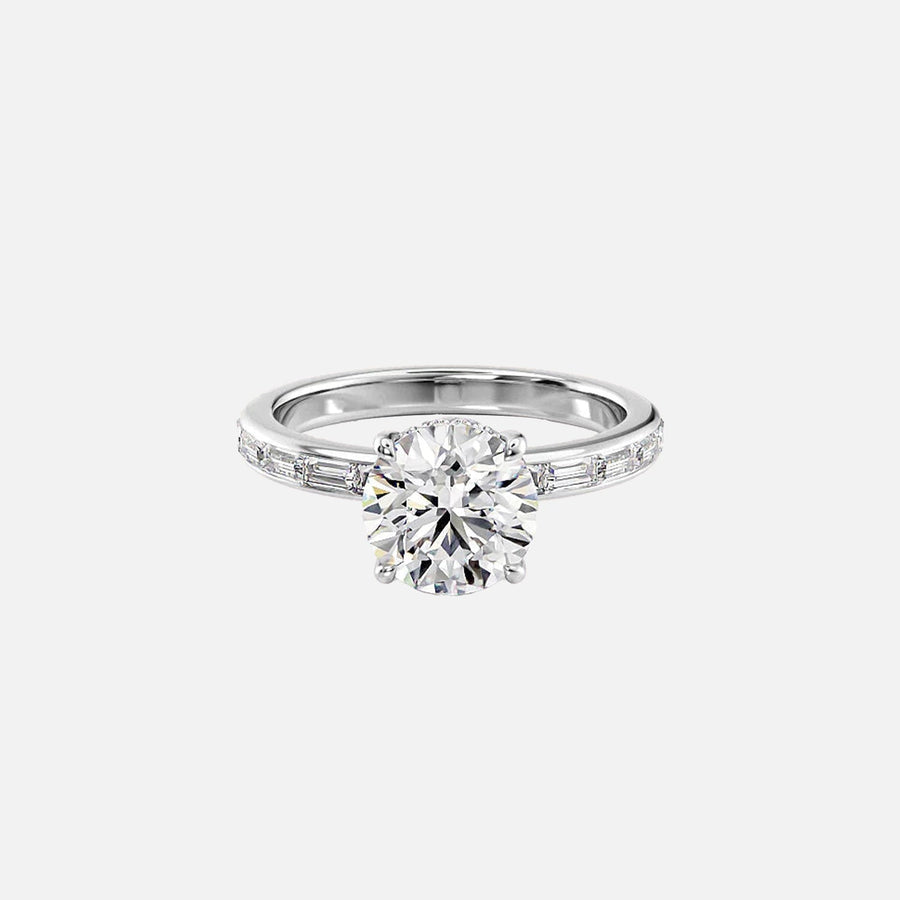  The Jennifer Round Lab Diamond Ring 14k White Gold 001