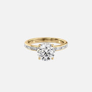 The Jennifer Round Lab Diamond Ring 14k Yellow Gold 001
