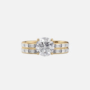  The Jennifer Round Lab Diamond Ring 14k Yellow Gold 003