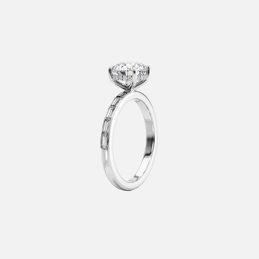  The Jennifer Round Lab Diamond Ring 18k White Gold 002