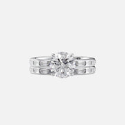  The Jennifer Round Lab Diamond Ring 18k White Gold 003