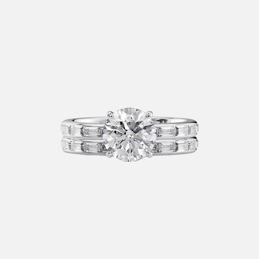  The Jennifer Round Lab Diamond Ring 18k White Gold 003