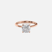  The Katelyn Cushion Lab Diamond Ring 14k Rose Gold 001