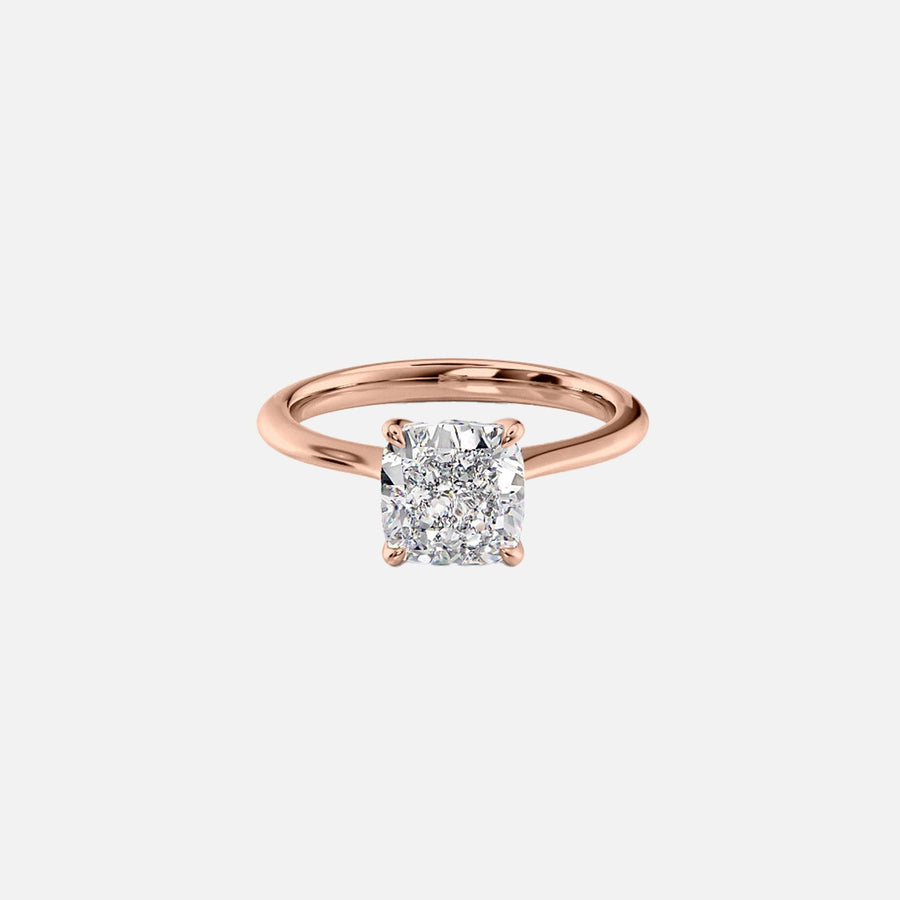  The Katelyn Cushion Lab Diamond Ring 18k Rose Gold 001