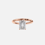  The Katelyn Emerald Lab Diamond Ring 18k Rose Gold 001