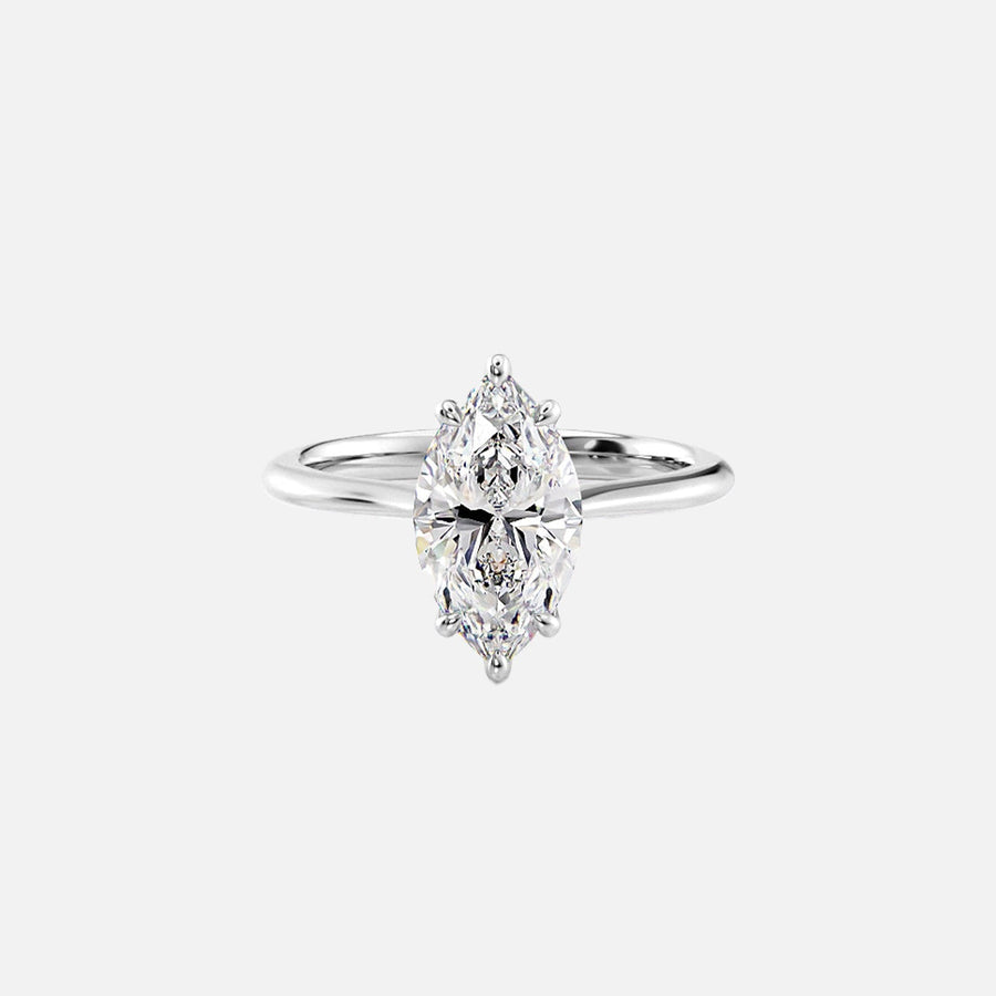  The Katelyn Marquise Lab Diamond Ring 14k White Gold 001