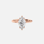 The Katelyn Marquise Lab Diamond Ring 18k Rose Gold 001
