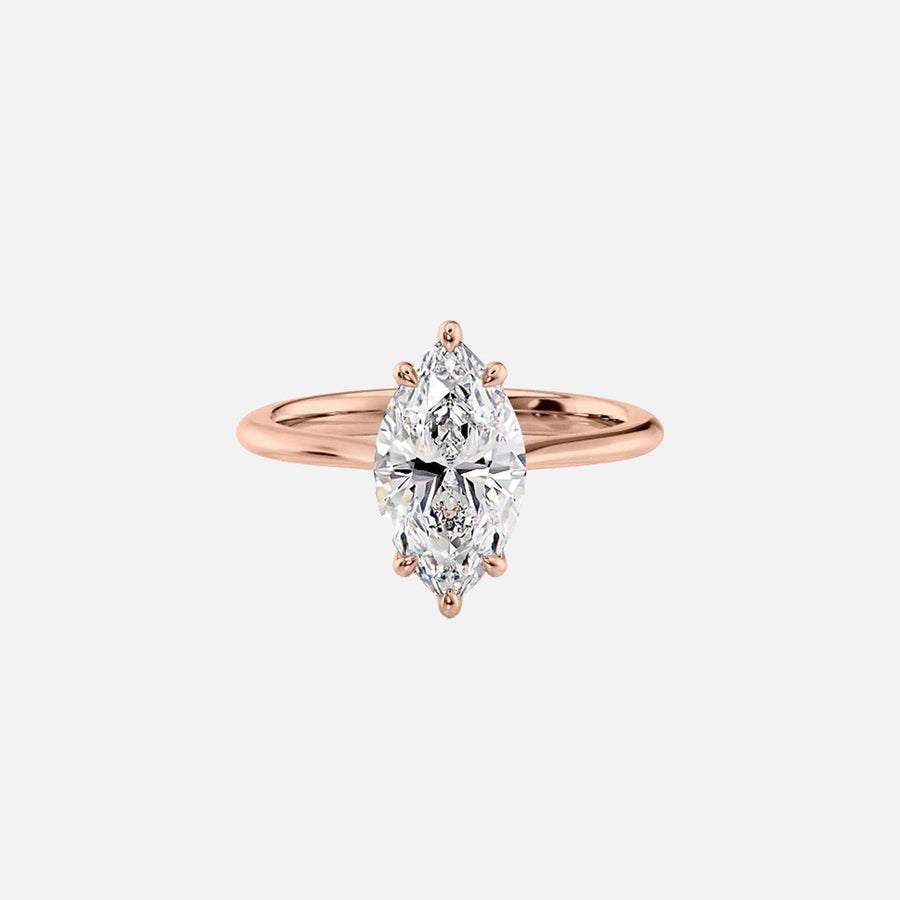  The Katelyn Marquise Lab Diamond Ring 18k Rose Gold 001