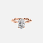  The Katelyn Oval Lab Diamond Ring 18k Rose Gold 001