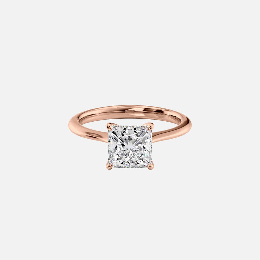  The Katelyn Princess Lab Diamond Ring 14k Rose Gold 001
