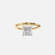  The Katelyn Princess Lab Diamond Ring 18k Yellow Gold 001