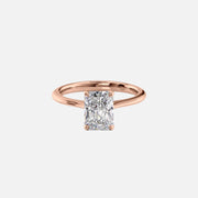  The Katelyn Radiant Lab Diamond Ring 14k Rose Gold 001