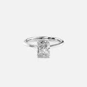  The Katelyn Radiant Lab Diamond Ring 14k White Gold 001