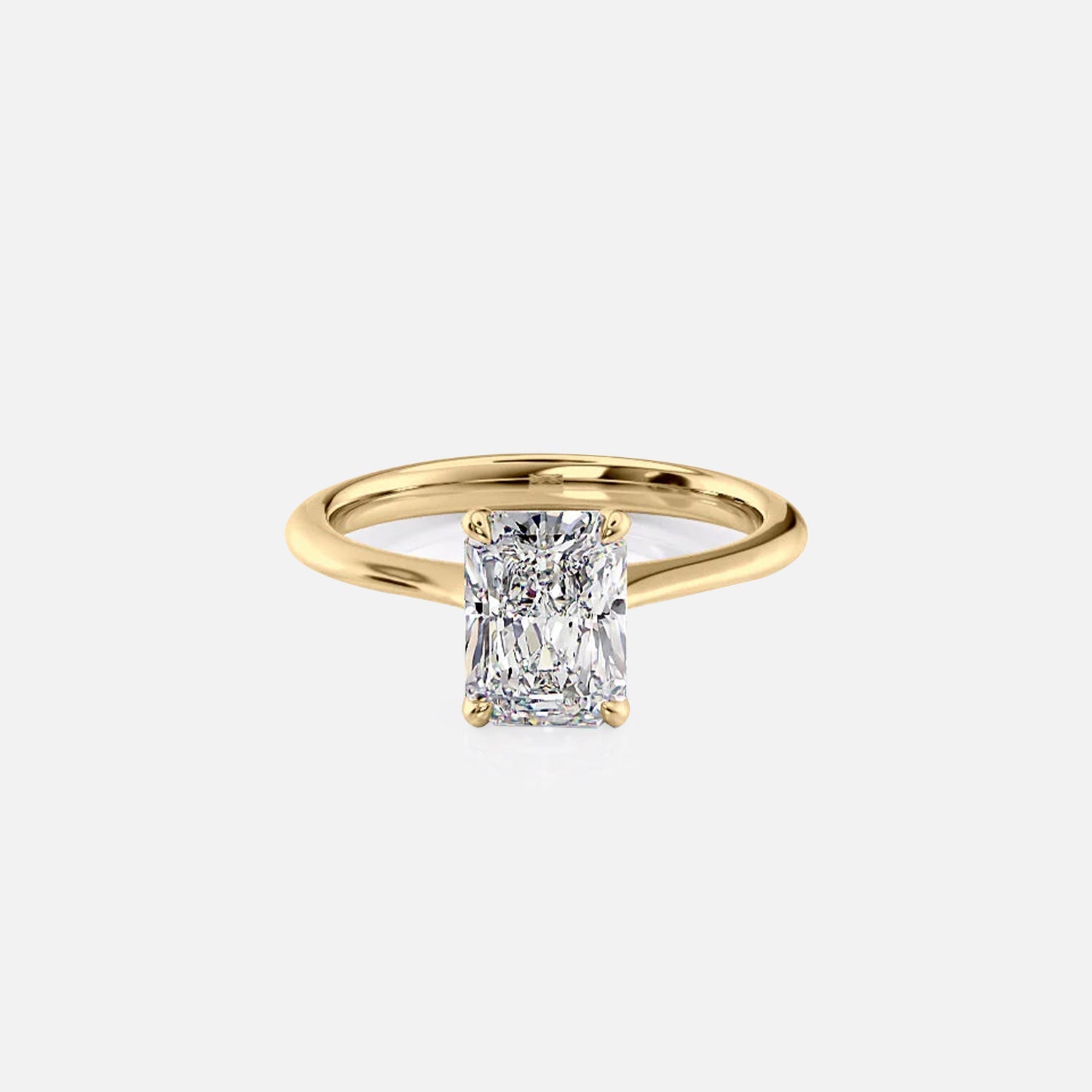 The Katelyn Radiant Lab Diamond Ring 14k Yellow Gold 001