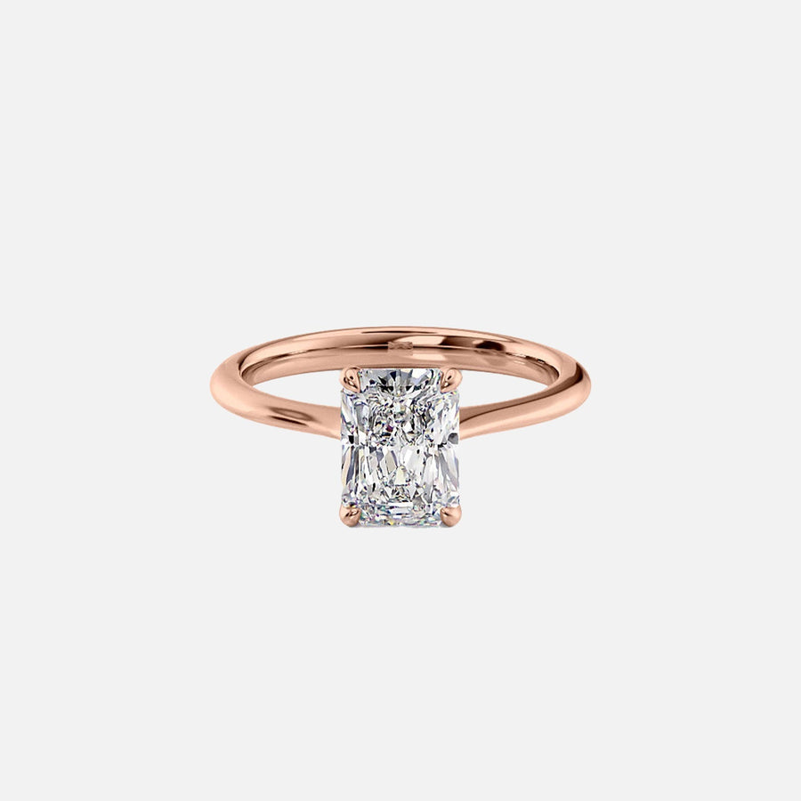  The Katelyn Radiant Lab Diamond Ring 18k Rose Gold 001