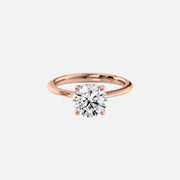  The Katelyn Round Lab Diamond Ring 14k Rose Gold 001