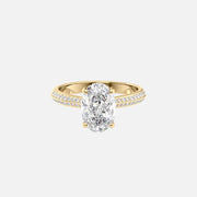 The Kayla Oval Lab Diamond Ring 14k Yellow Gold 001