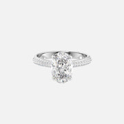  The Kayla Oval Lab Diamond Ring 18k White Gold 001
