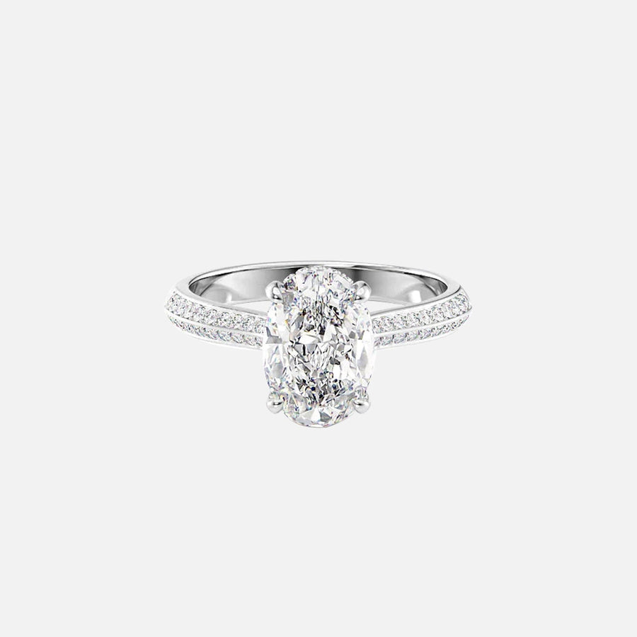  The Kayla Oval Lab Diamond Ring 18k White Gold 001