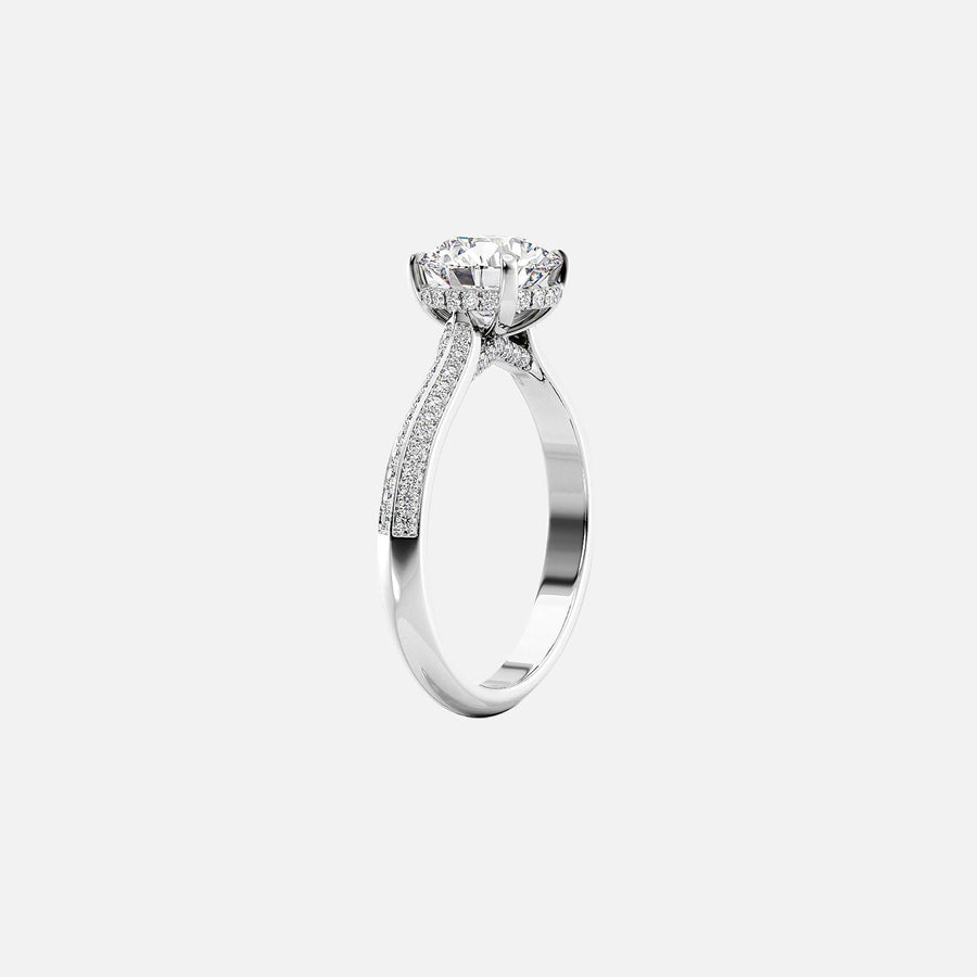  The Kayla Oval Lab Diamond Ring 18k White Gold 002