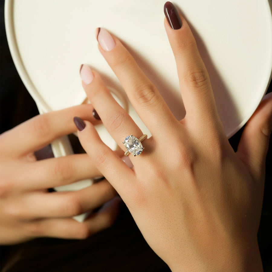 The Kayla Oval Lab Diamond Ring 18k Yellow Gold 003
