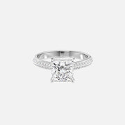  The Kayla Princess Lab Diamond Ring 18k White Gold 001