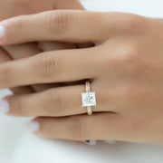  The Kayla Princess Lab Diamond Ring 18k Yellow Gold 003