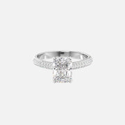  The Kayla Radiant Lab Diamond Ring 14k White Gold 001