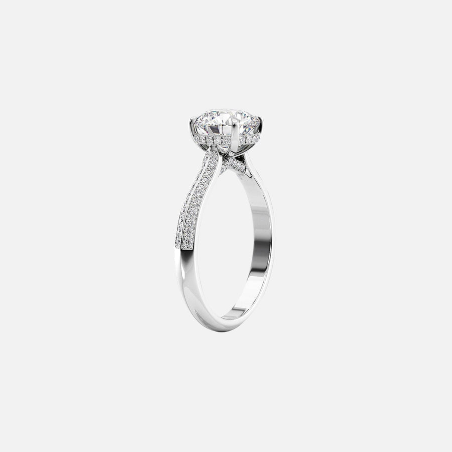  The Kayla Radiant Lab Diamond Ring 18k White Gold 002