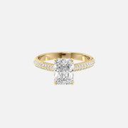  The Kayla Radiant Lab Diamond Ring 18k Yellow Gold 001