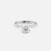  The Kayla Round Lab Diamond Ring 18k White Gold 001