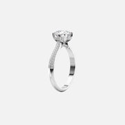  The Kayla Round Lab Diamond Ring 18k White Gold 002