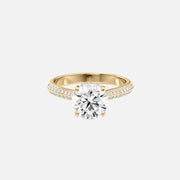  The Kayla Round Lab Diamond Ring 18k Yellow Gold 001