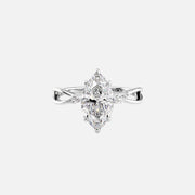  The Kelsey Marquise Lab Diamond Ring 14k White Gold 001