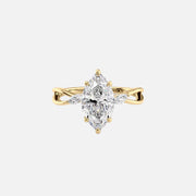  The Kelsey Marquise Lab Diamond Ring 18k Yellow Gold 001