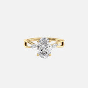  The Kelsey Oval Lab Diamond Ring 18k Yellow Gold 001