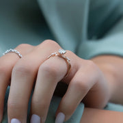  The Kelsey Pear Moissanite Ring 18k Rose Gold 004 Final