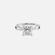  The Kelsey Princess Lab Diamond Ring 14k White Gold 001
