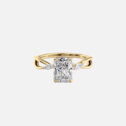  The Kelsey Radiant Lab Diamond Ring 18k Yellow Gold 001